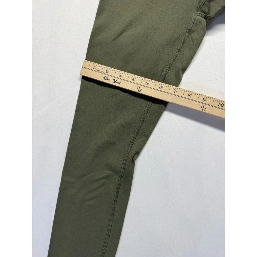 Lululemon‎ Align Leggings Womens 0 Olive Green Logo High Rise Sweat Wicking Yoga